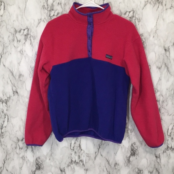 Patagonia Sweaters - Patagonia Pink & Purple Tool Snap Pullover Fleece!